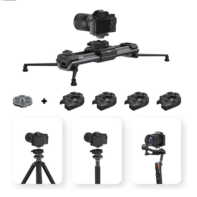 Zeapon Micro3 E1000 Motorized Camera Slider + PONS PT Motorized Pan Head + torba - 2